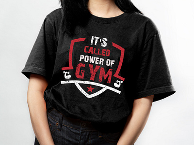 It's called power of gym motivational typography t-shirt design gym t shirt gym tshirt vector gymlover its called power of gym word