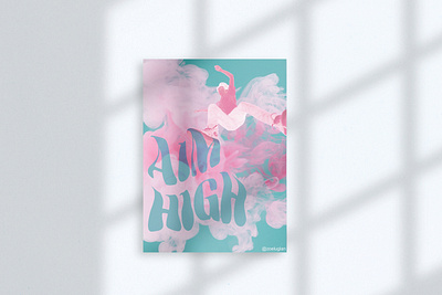 Aim High design graphic design poster typography