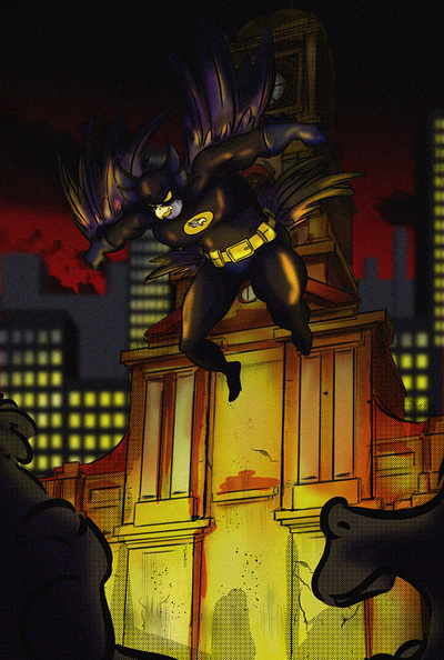 EL condor bat graphic design illustration