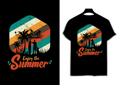 Enjoy the summer retro t-shirt design enjoy the summer retro summer summer t shirt vintage word