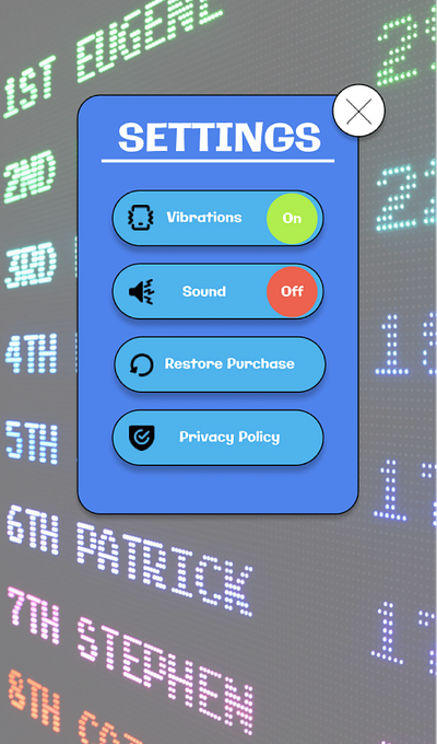 Daily UI Challenge 007, Settings Menu dail daily ui challenge design settings menu video game