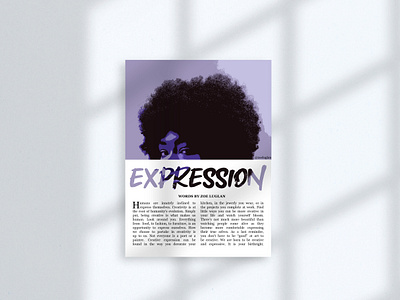 Expression design editorial graphic design magazine typography