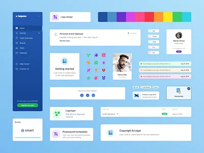 Kapa99 UI blue dashboard design design system ui ui components ux web app web design