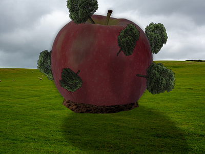 Request from a friend: Apple Tree graphic design image alteration photoshop quick