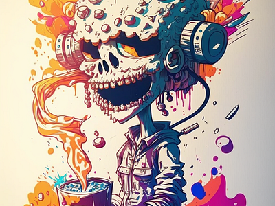 Colorful skulls enjoying drinks character design character illustration colorful characters digitaldrawing drinks illustration pencil drawing pencil sketch robotic robotic skulls sketch robot sketching skull