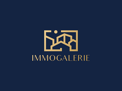 IMMOGALERIE TRADEMARK adobe illustrator branding building company design diseño gráfico frame gallerie graphic design graphicdesign home house illustration illustrator logo real estate sales vector