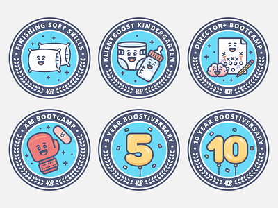 KB Achievement Badges badges branding design graphic design icon illustration vector