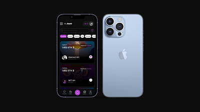 NFT Mobile App mobile app nft ui