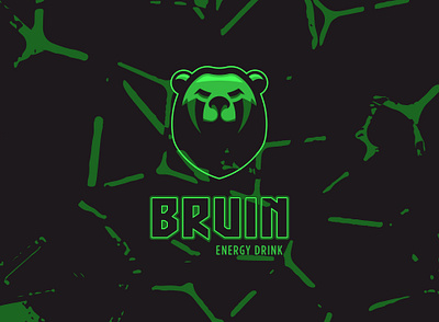 BRUIN Energy Drink animal beast branding character design flat icon illustration logo logo design mascot vector