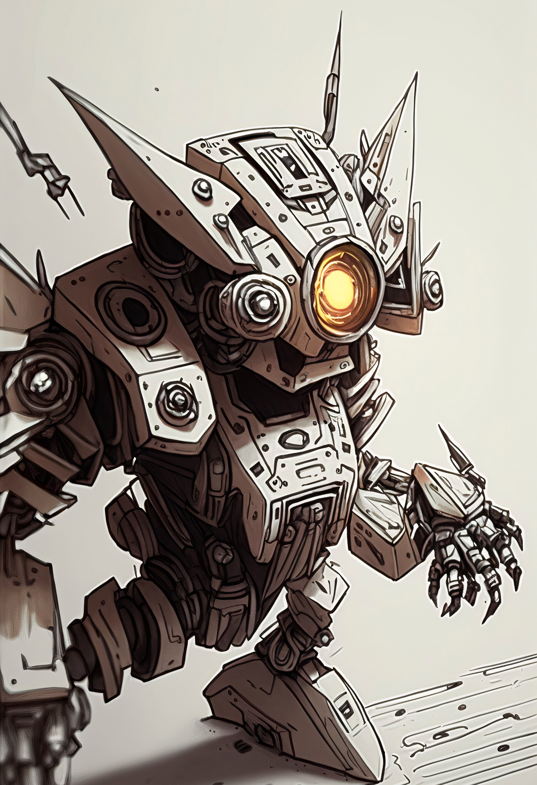 Armored Robots concept armored robots character design character illustration design digital drawing gaming character illustration mechanic original character pencil drawing pencil sketch robots sketching