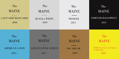 THE MAINE X NEW ORDER ALBUM COVER MASHUP deconstruction design graphic design grid illustration indesign minimalist typography vector