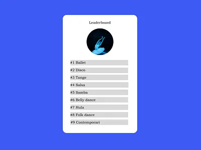 Leaderboard design graphic design ui