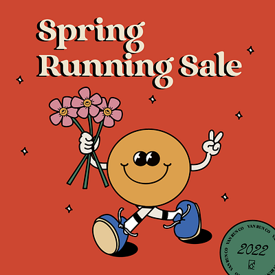 Spring Running Sale Van Run Co - 2022 branding design graphic design illustration logo typography vector