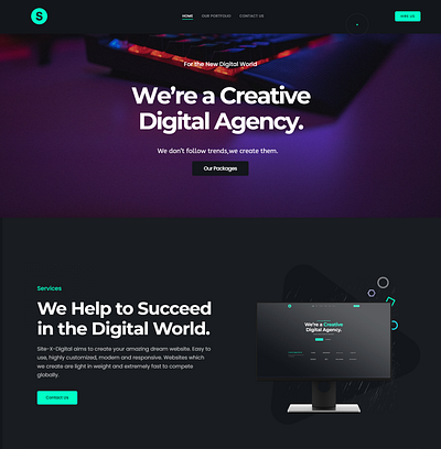 CREATIVE Digital Agency Website app branding design digital agency design digital agency template graphic design illustration logo ui vector wordpress wordpress creative landing page wordpress digital agency wordpress landing page