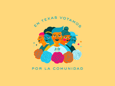 Young Latinos in Texas 👊🗳️ branding graphic design illustration latinosintexas