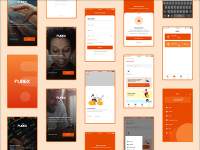 Furex Mobile App fintech ui uiux design userinterfacedesign
