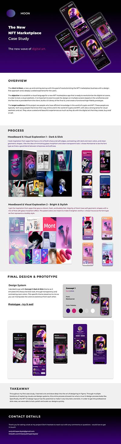 Moon - NFT App app beginner design graphic design ui