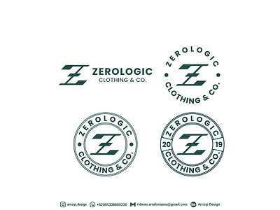 Zerologic Monogram and Badge Logo Design apparel badge branding design graphic design icon illustration illustrator logo logo designer logodesign logomaker logotype monogram monogramlogo retro typo typography vector vintage