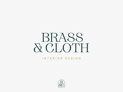 Brass & Cloth branding design graphic design illustration logo minimal print design stationery typography vector vintage
