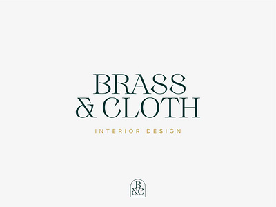 Brass & Cloth branding design graphic design illustration logo minimal print design stationery typography vector vintage