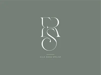 Elle Ross Stylist branding design graphic design illustration logo minimal print print design stationery typography