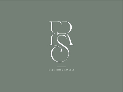 Elle Ross Stylist branding design graphic design illustration logo minimal print print design stationery typography