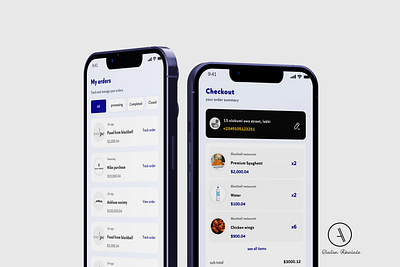 Order and checkout page app design ecommerce product design ui ux