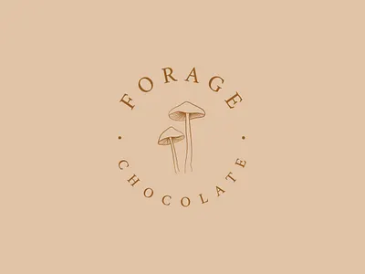 Forage Chocolate branding design graphic design illustration logo minimal print design stationery typography ui vector vintage