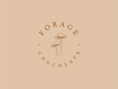 Forage Chocolate branding design graphic design illustration logo minimal print design stationery typography ui vector vintage