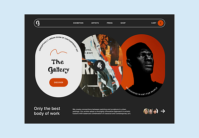 The Gallery - Website app branding design desktop ui ux visual design