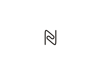 N connection letter lettermark minimal minimalist monogram n simple simplicity