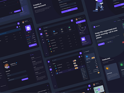 Alpha Drive - Cloud Storage Dashboard app clean cloud dashboard design drive file manager kit minimal purple storage ui ui kit ux