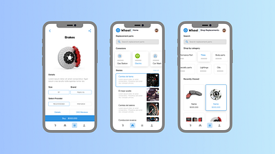 Autoparts Ecommerce App - Mobile app design figmadesign interaction interface research ui uxdesign