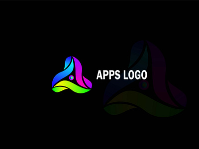 Apps logo branding 3d modern abstract letter logo design branding