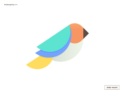 Bird Logo animal bird birds clean colorful design designer designs geometric icon logo logo design logo designer logos mascot minimal new simple sparrow symbol