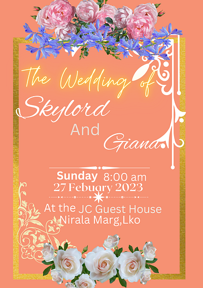 Wedding Flyer 3d 3d text colurful design flyer graphic design