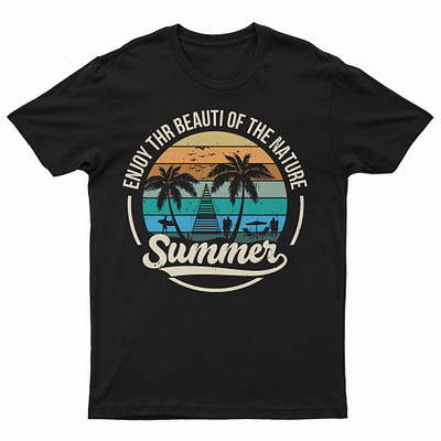 Summer T -shirt Design beach t shirt beach t shirt custom t shirt summer summer t shirt design surfing surfing t shirt t shirt typography