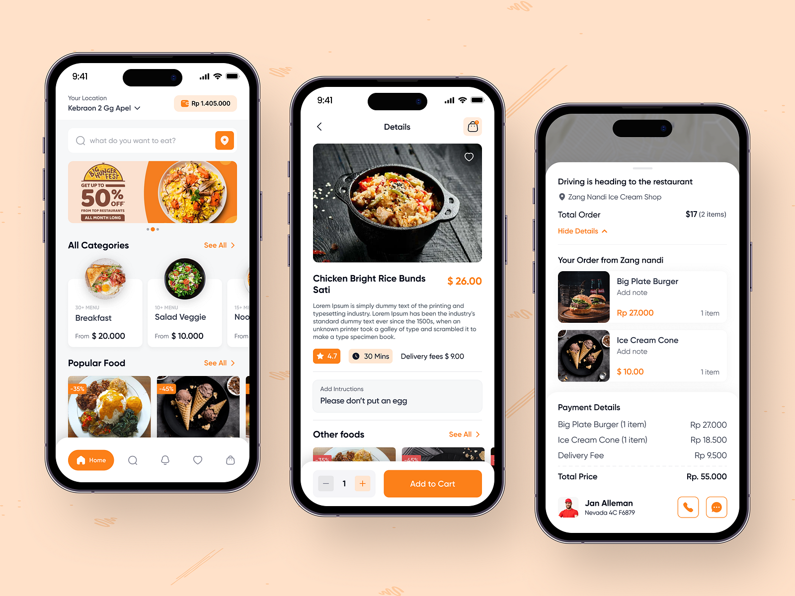 Food Delivery App by Parth Atara on Dribbble