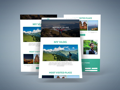 PERSONAL VLOG UI DESIGN branding fashion ui design ui ui idea ux design vlogdesign web web design