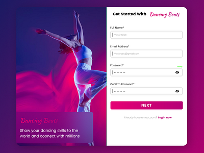 Social media sign-up form design thumbnaildesign uideign ux uxdesign webdesign