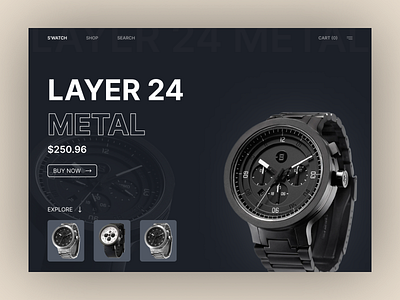 Watch- Landing Page Design. smat watch watch watch landing page design.