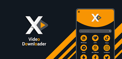 Video Downloader UI app branding design graphic design illustration logo typography ui ux vector
