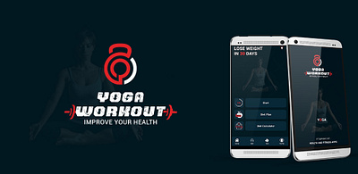 Yoga Workout UI app branding design graphic design illustration logo typography ui ux vector