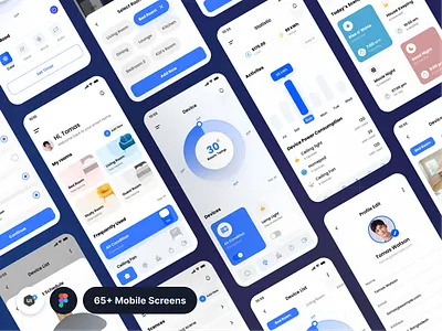 Filllo Smart Home App UI Kit app design automation controller design devices home home automation house ios minimal mobile mobile app remote control smart devices smart home smart home app ui ui8 uikit uiux