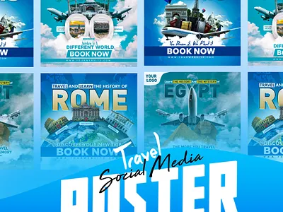 Travel Agency Social Media Banner ad design ads ads design banner design facebook graphic design illustrator photoshop social media social media post travel agency