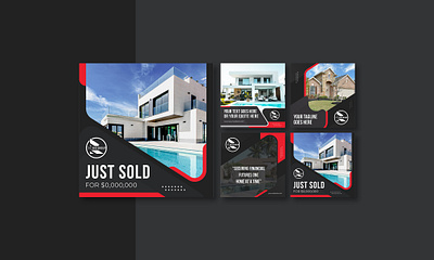 Real Estate Social Media Post Design 3d animation branding brochure corporate business corporate design design flyer flyer design graphic design home home for sale illustration logo motion graphics property real estate social media post