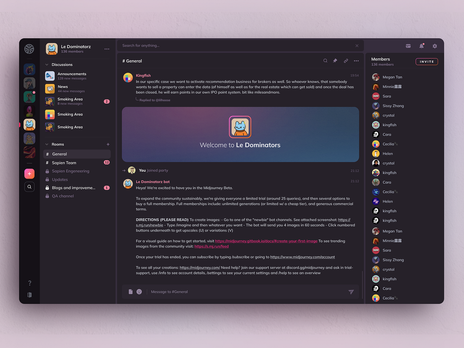 DAO Dashboard Club Page | Sapien Nation by Sergey Tretyakov on Dribbble