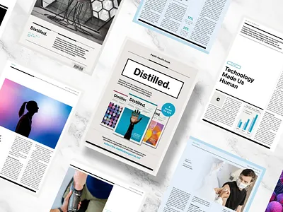 Distilled Magazine book branding business company design editorial indesign template layout exploration leaflet lookbook magazine minimal moodboard portfolio presentation design print publication template typography zine