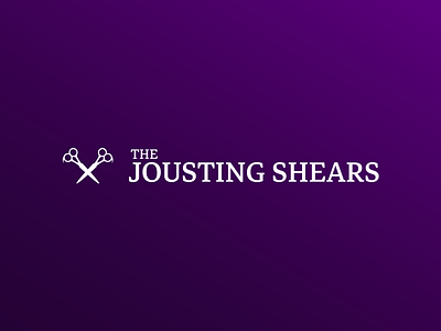 The Jousting Shears – Barber Suite for Men branding design graphic design logo