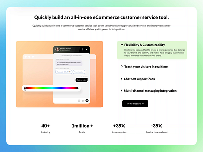 Fantastic customizable Shopify store chat window 🎨 ui web design